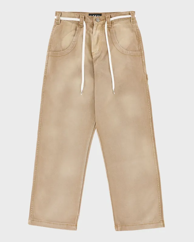 lakai-faded-wide-leg-carpenter-pant-khaki image 1