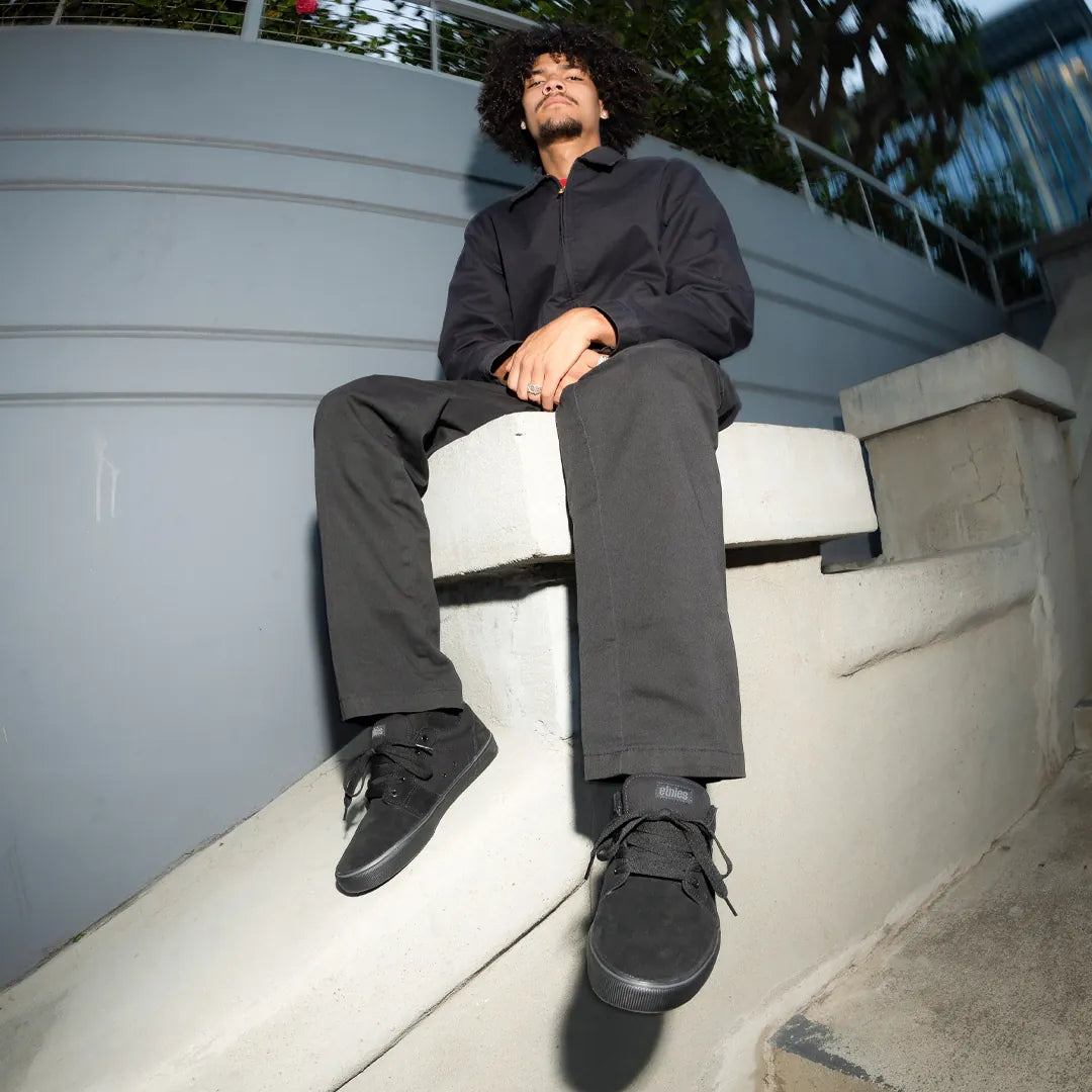 etnies-barge-ls-skate-schuh-low-top-black-dirty-wash-hemp image 7