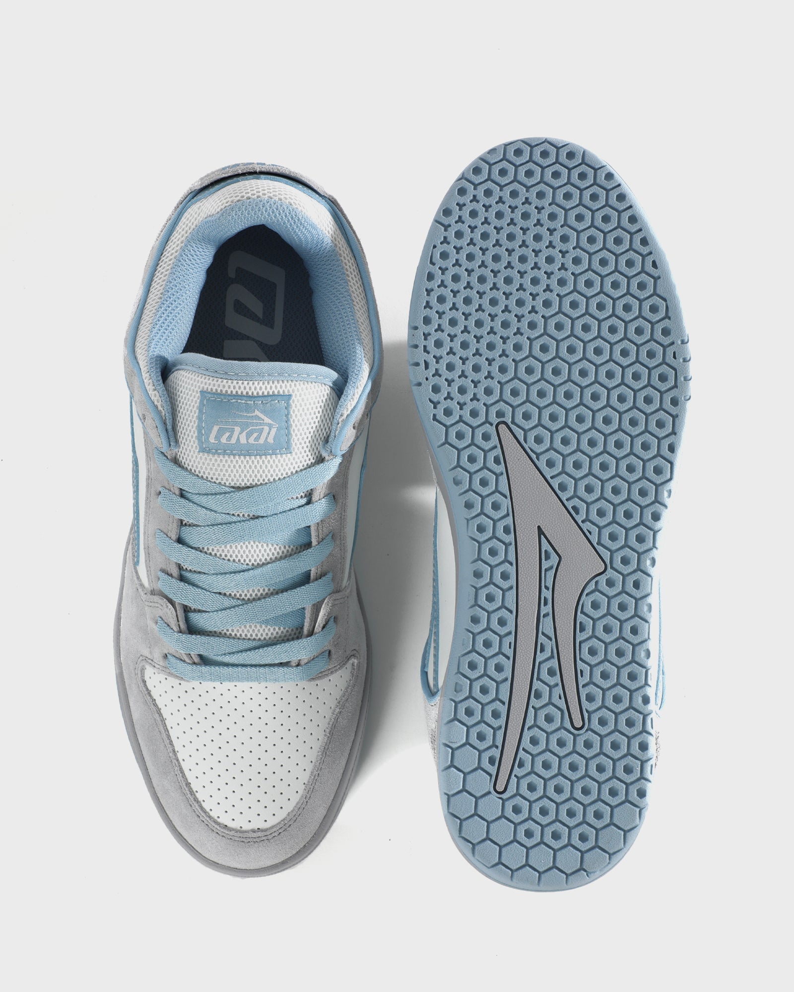 lakai-telford-low-skate-schuh-grey-suede-desaturated-blue image 3