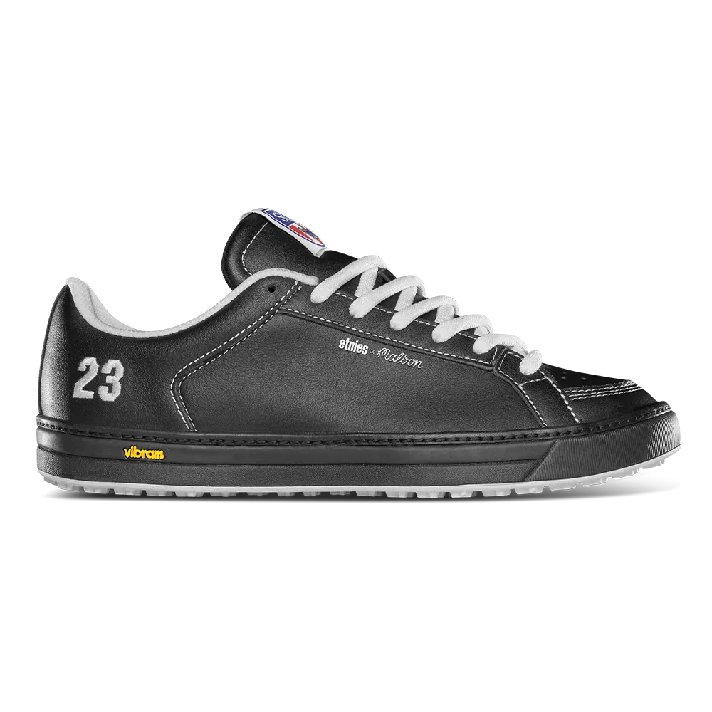 etnies-sal-23-x-malbon-skate-golfschuh-black-white image 1