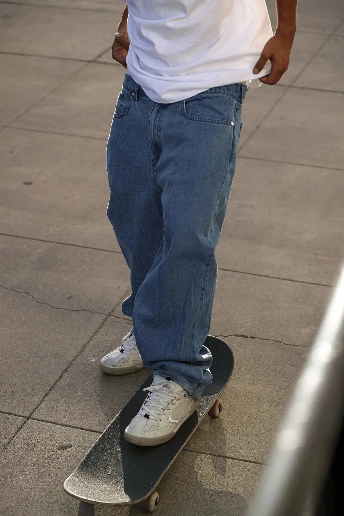 s-baggy-denim-pant-jeans-black-baggy-fit image 6