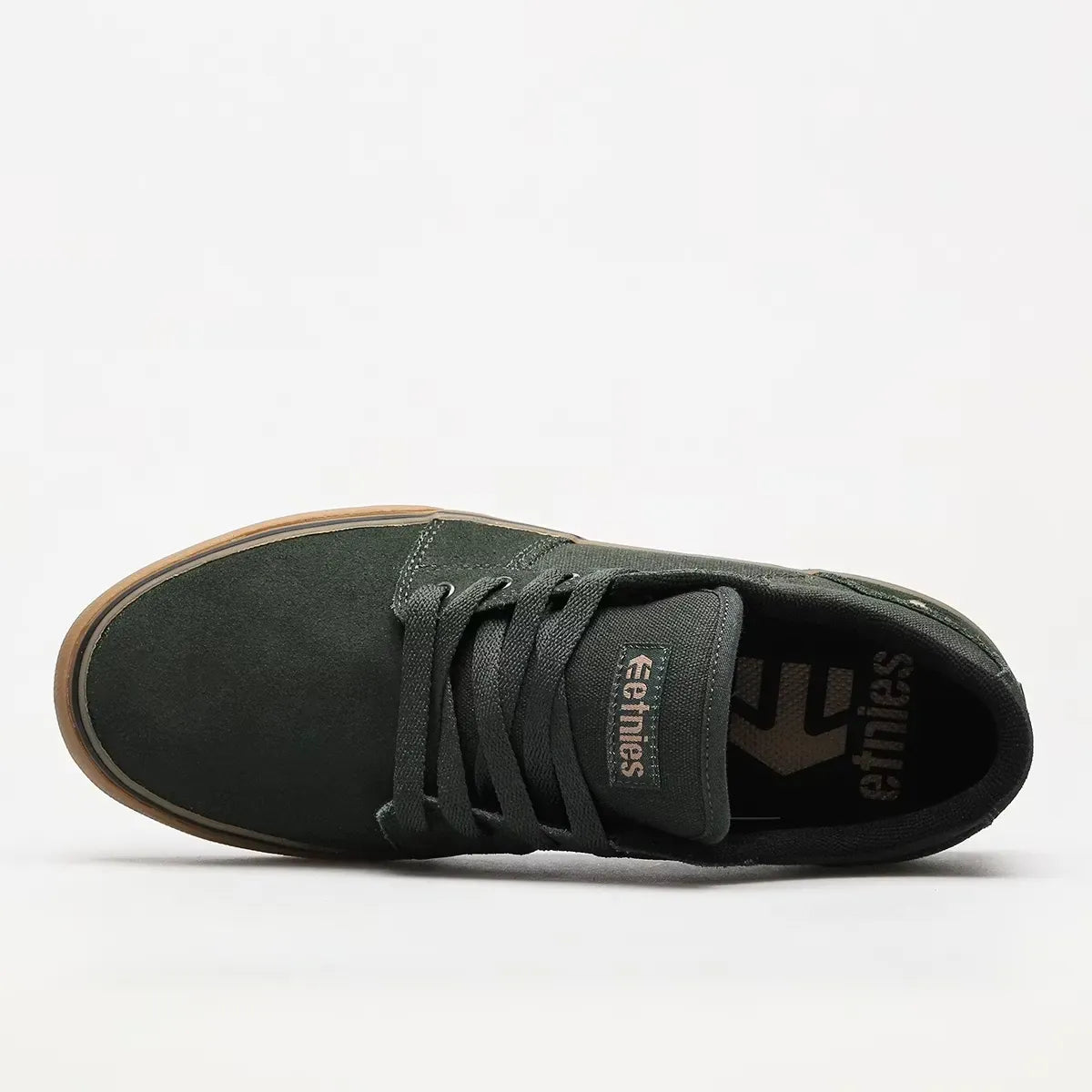 etnies-barge-ls-skate-schuh-low-top-green-gum image 4