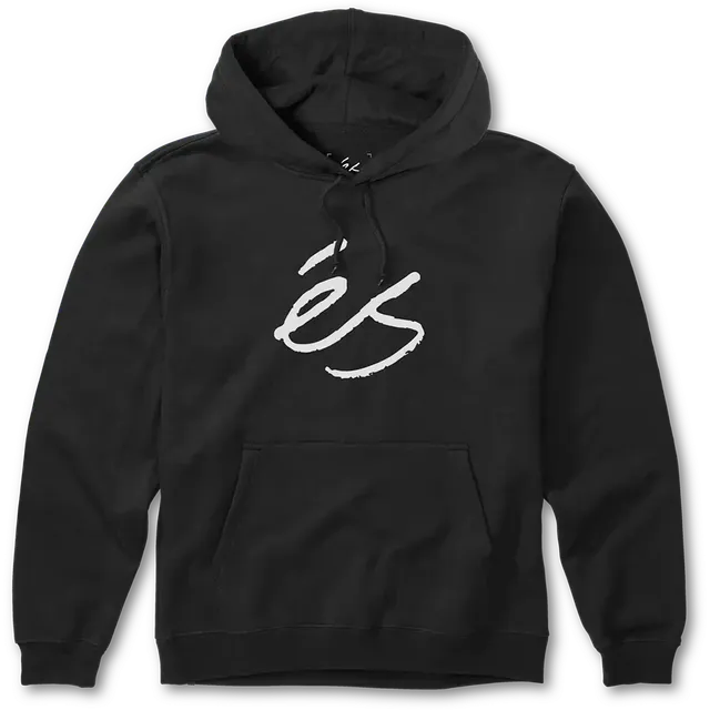s-script-fleece-hoodie-black-white-gr-e-m image 1