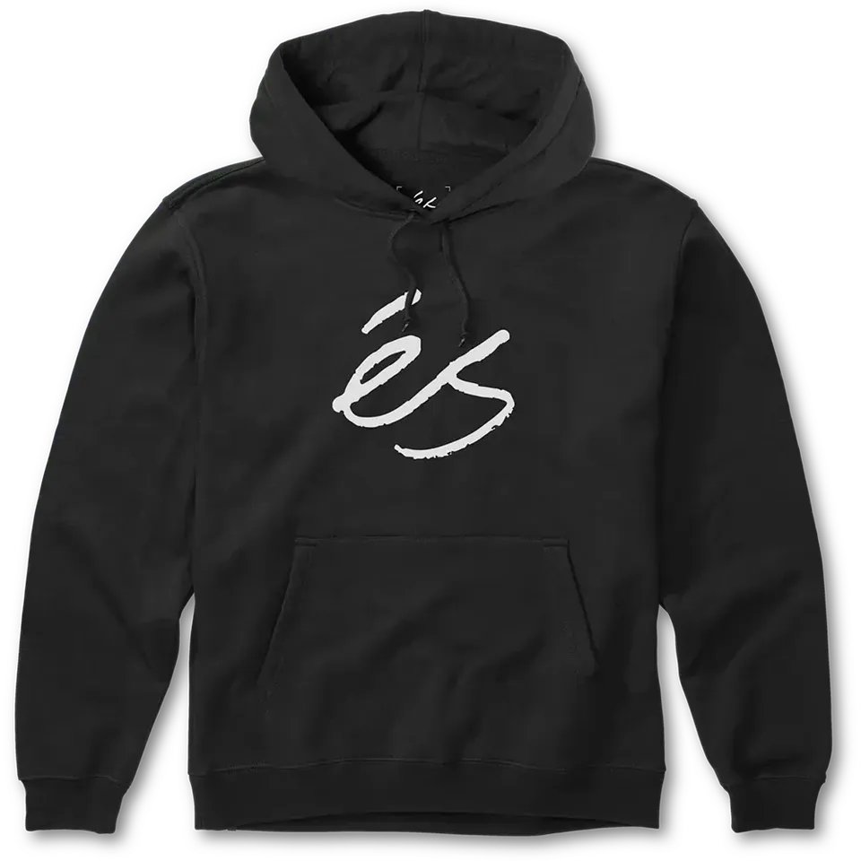 s-script-fleece-hoodie-black-white-gr-e-m image 1