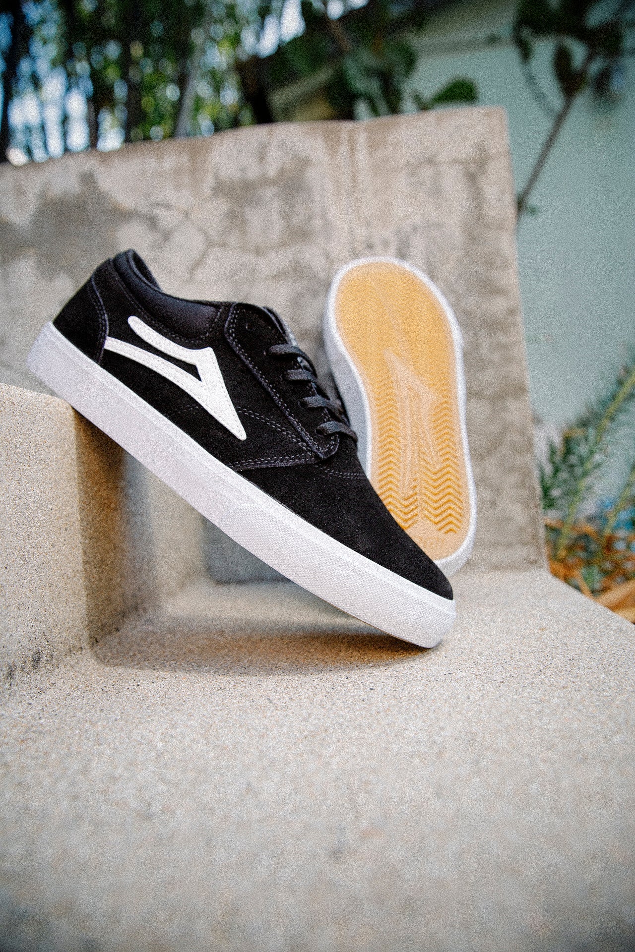 lakai-griffin-skate-schuh-black-suede image 7