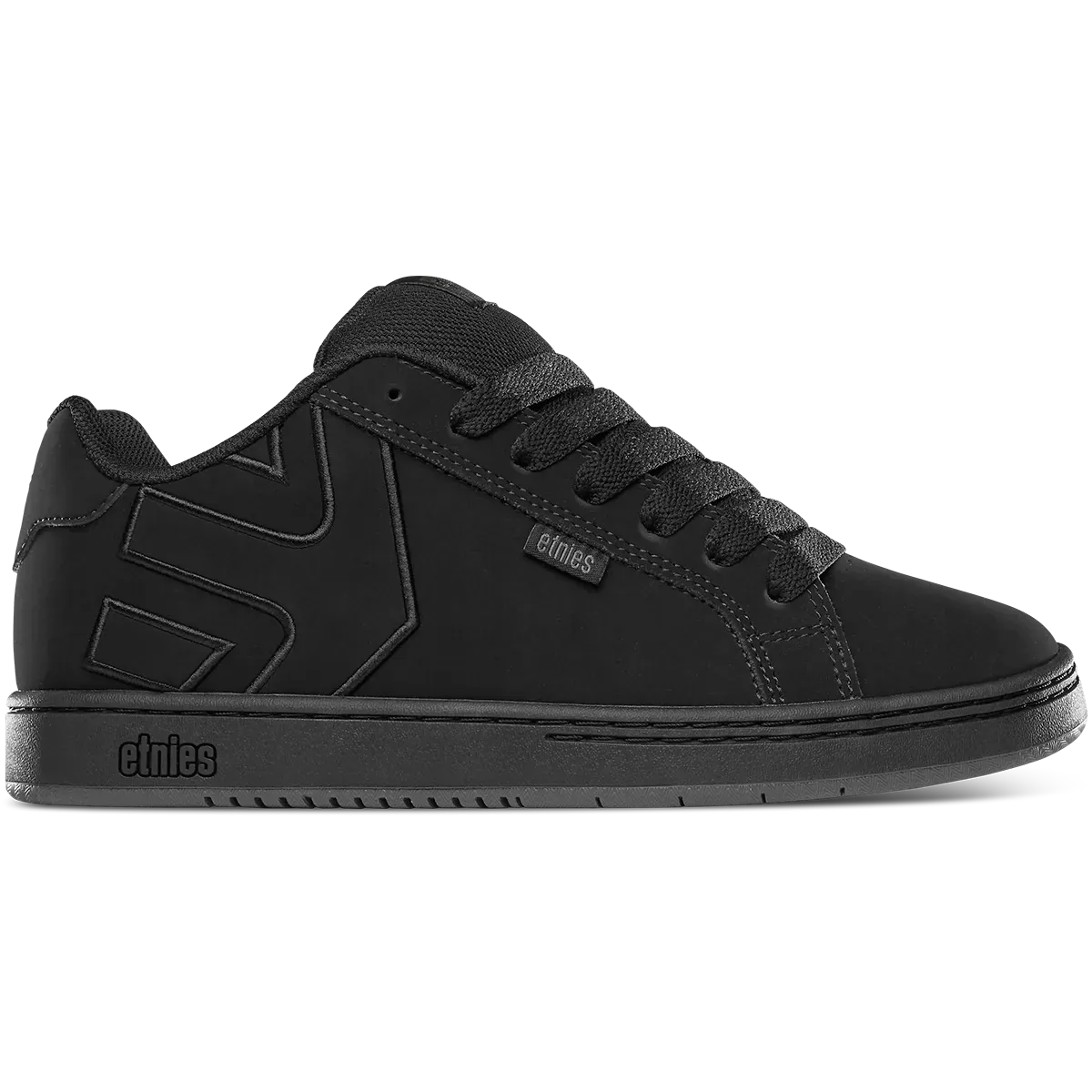 etnies-fader-skate-sneaker-black-raw-suede image 1