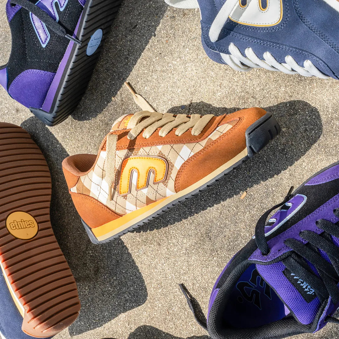 etnies-locut-2k-skateschuh-brown-orange image 4