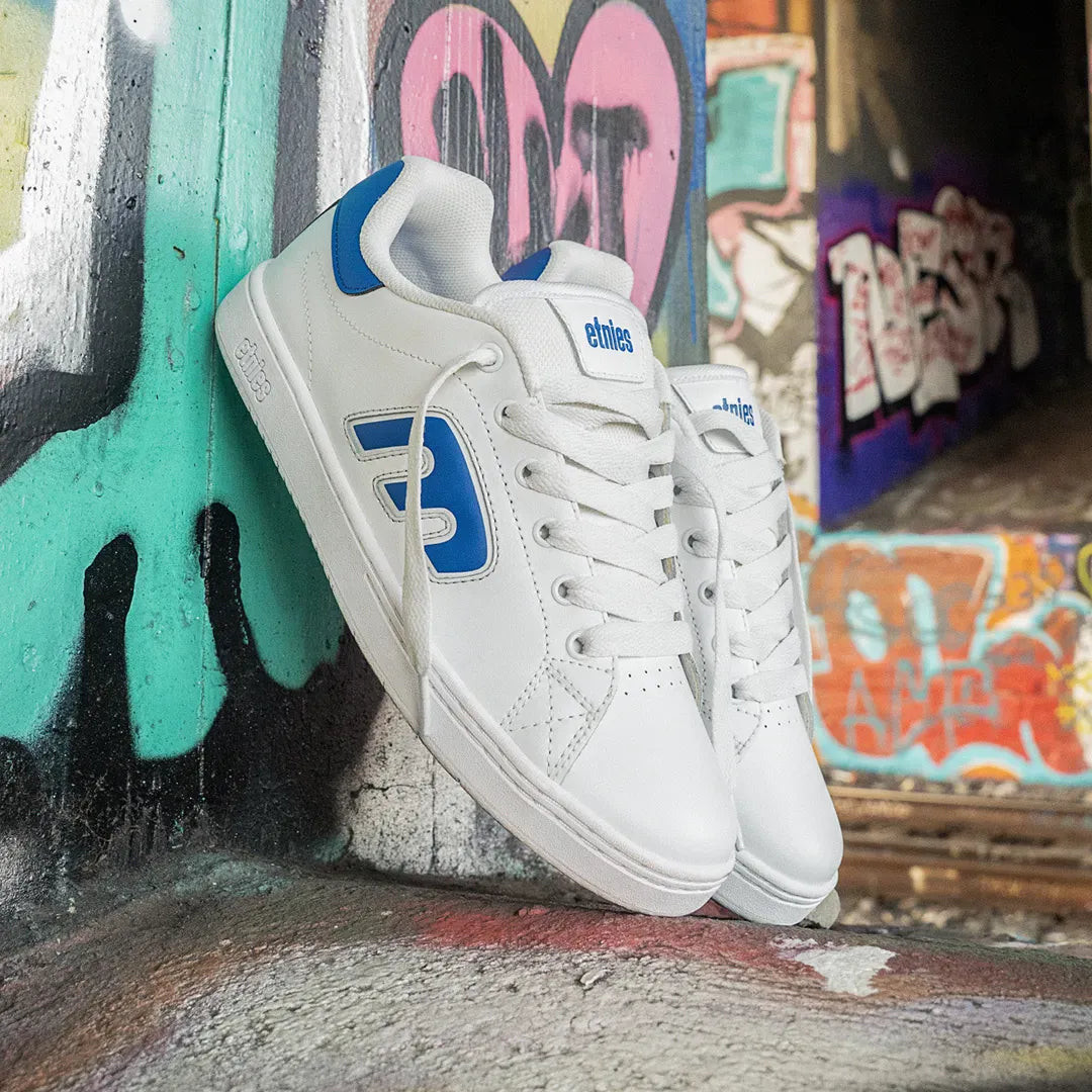 etnies-callicut-herren-skate-schuhe-leder-wei image 2