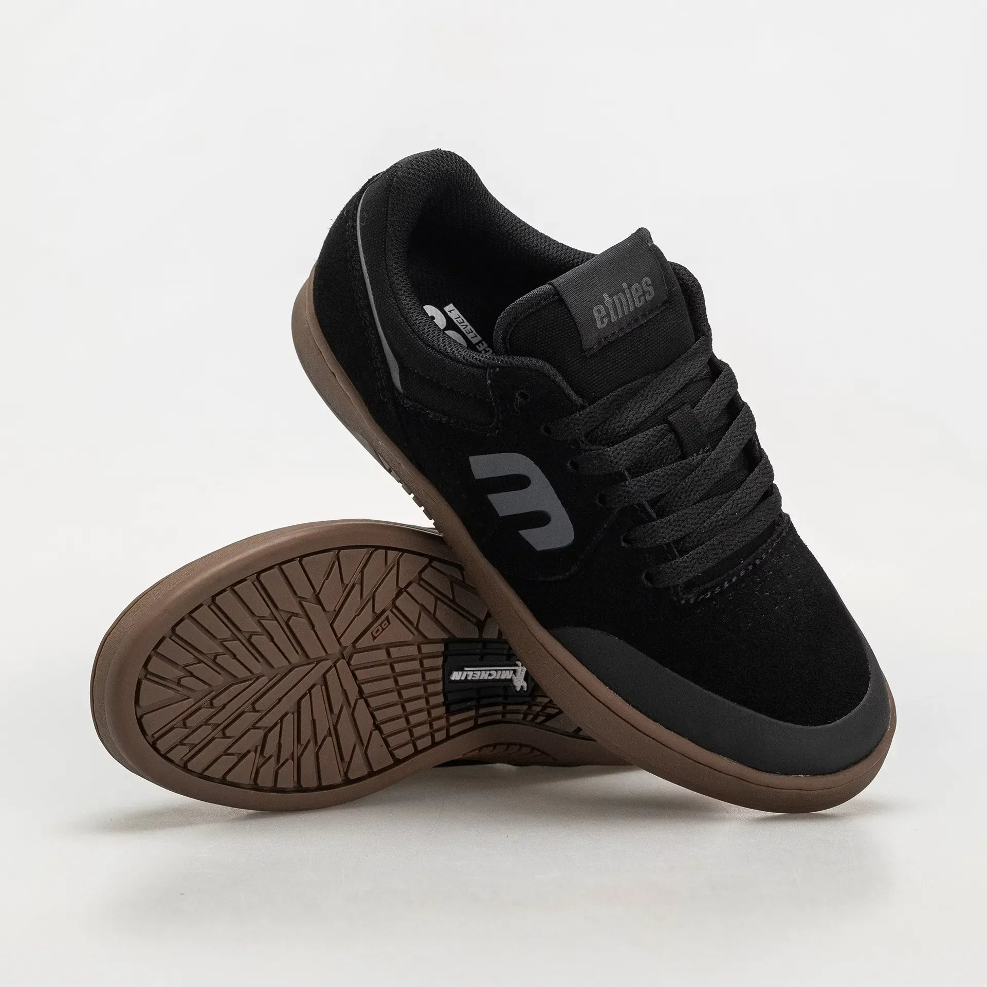 etnies-marana-michelin-skate-schuh-black-gum-dark-grey image 2
