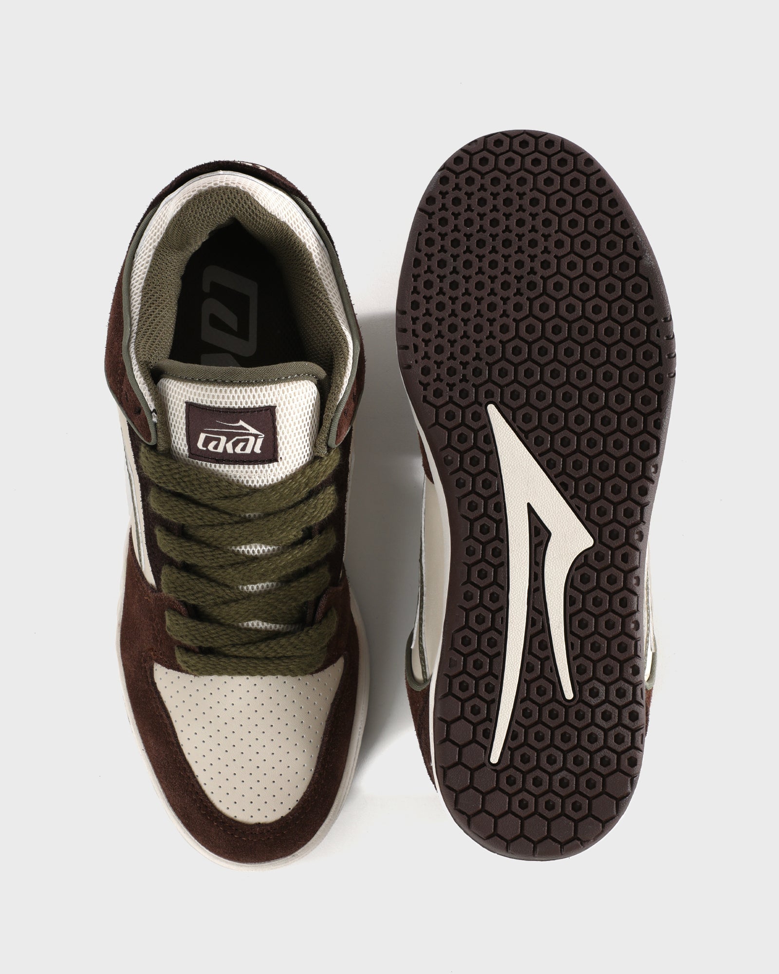 lakai-telford-low-skate-schuh-chestnut-suede-birch-brown image 3