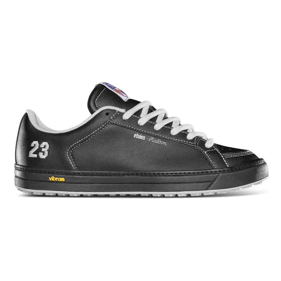 etnies-sal-23-x-malbon-skate-golfschuh-black-white image 1