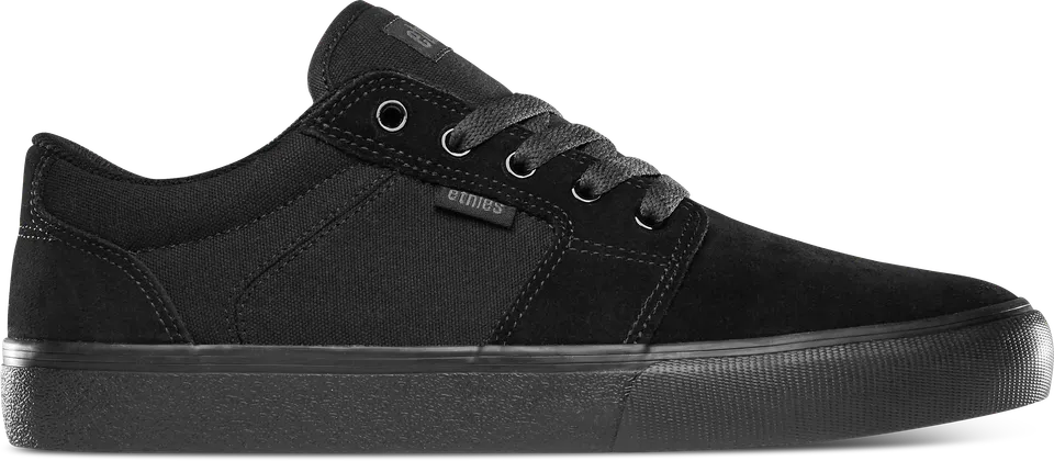 etnies-barge-ls-skate-schuh-low-top-black-dirty-wash-hemp image 1