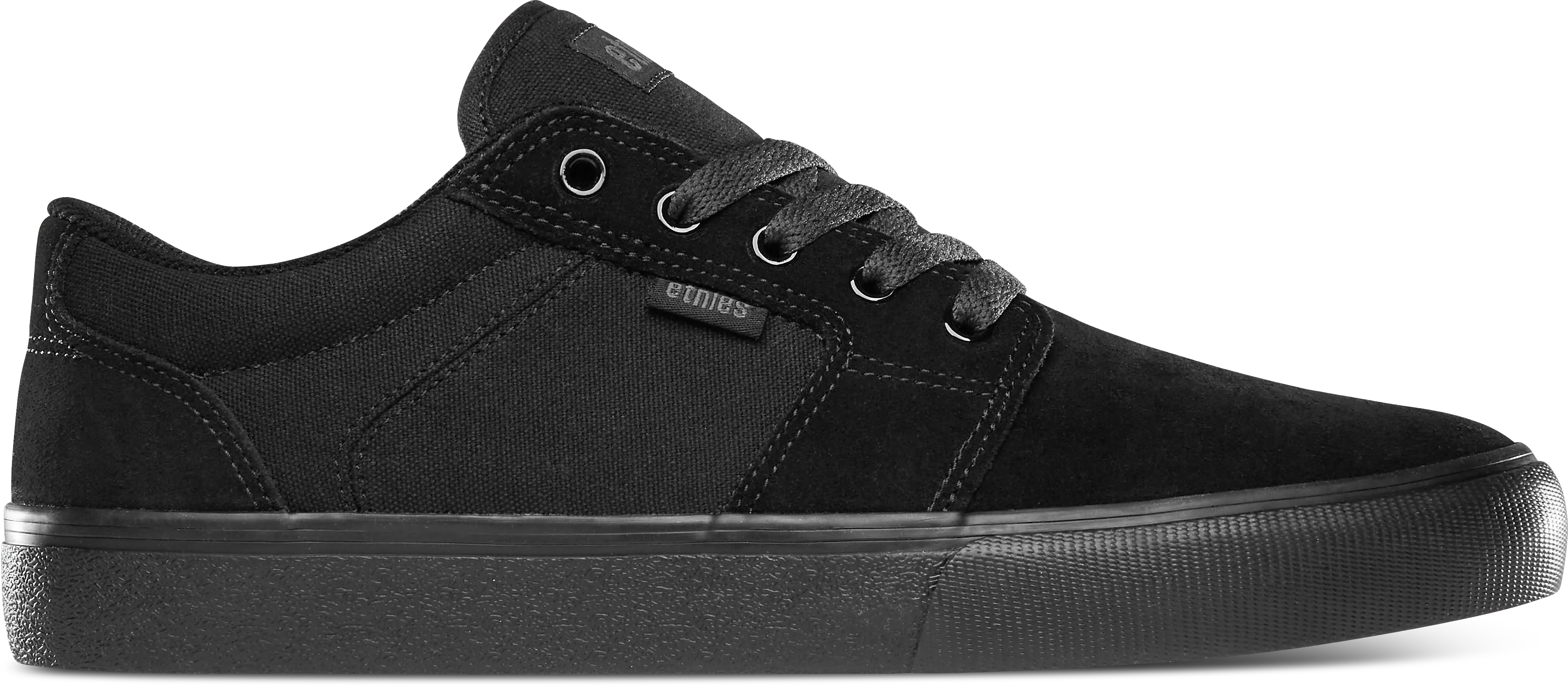 etnies-barge-ls-skate-schuh-low-top-black-dirty-wash-hemp image 1
