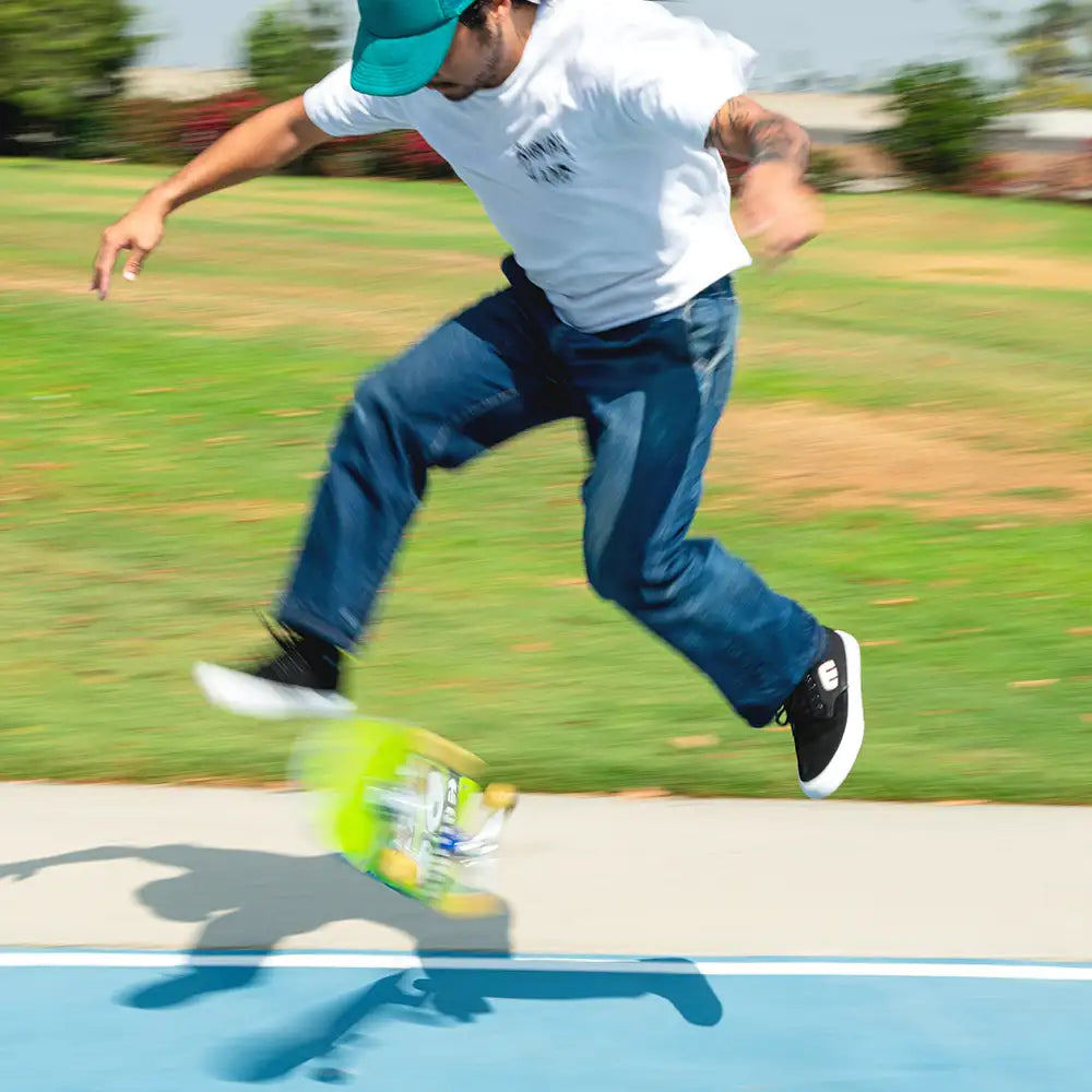 etnies-barge-plus-skate-schuh-suede-canvas image 5