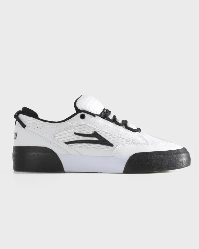 lakai-aran-skate-schuh-white-leather-black image 1