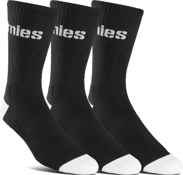 etnies-stencil-icon-sock-3-pack-socken-black image 1