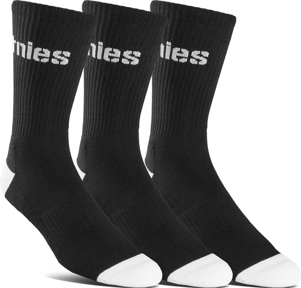 etnies-stencil-icon-sock-3-pack-socken-black image 1