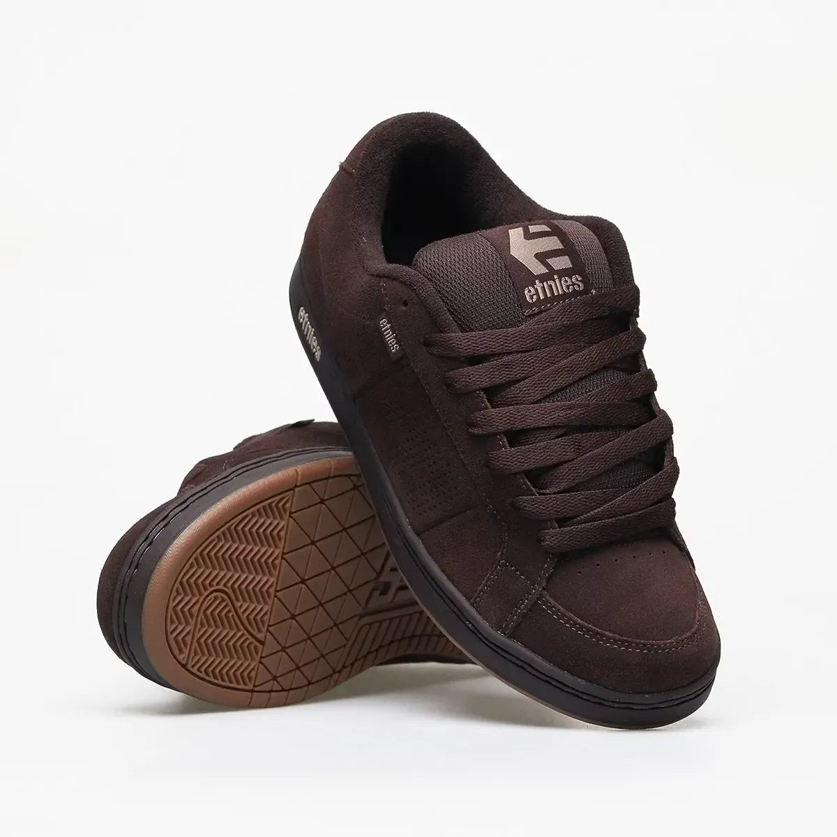 etnies-kingpin-skate-schuh-brown-black-tan image 2