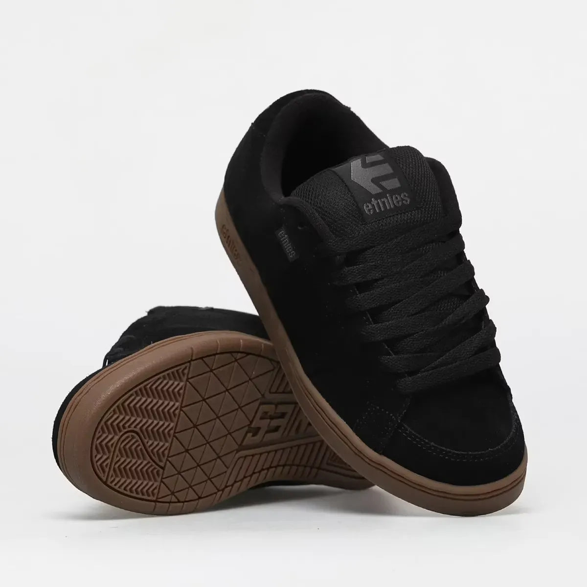etnies-kingpin-skate-schuh-black-dark-grey-gum image 2