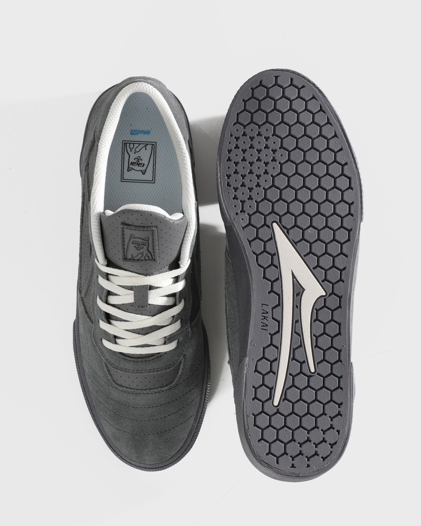 lakai-cambridge-lakai-x-ripndip-grey-suede-skateschuh image 3