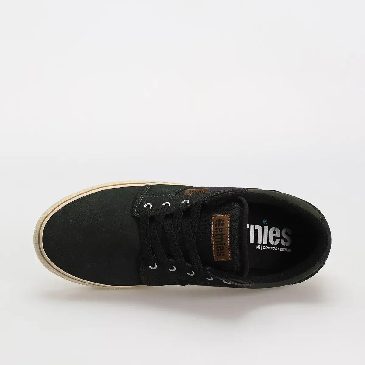 etnies-barge-ls-skate-schuh-low-top-green-black image 4