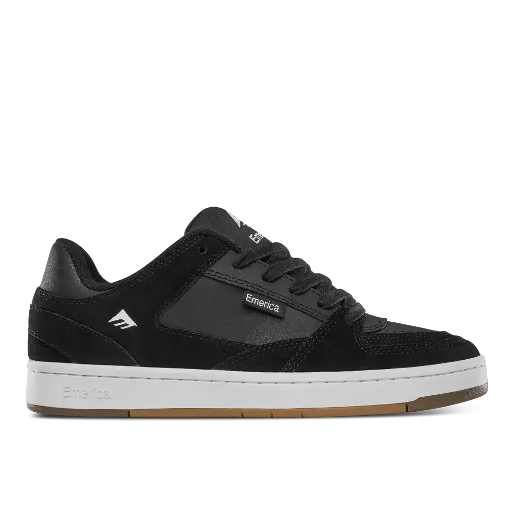 emerica-mute-skate-schuh-black-white image 1