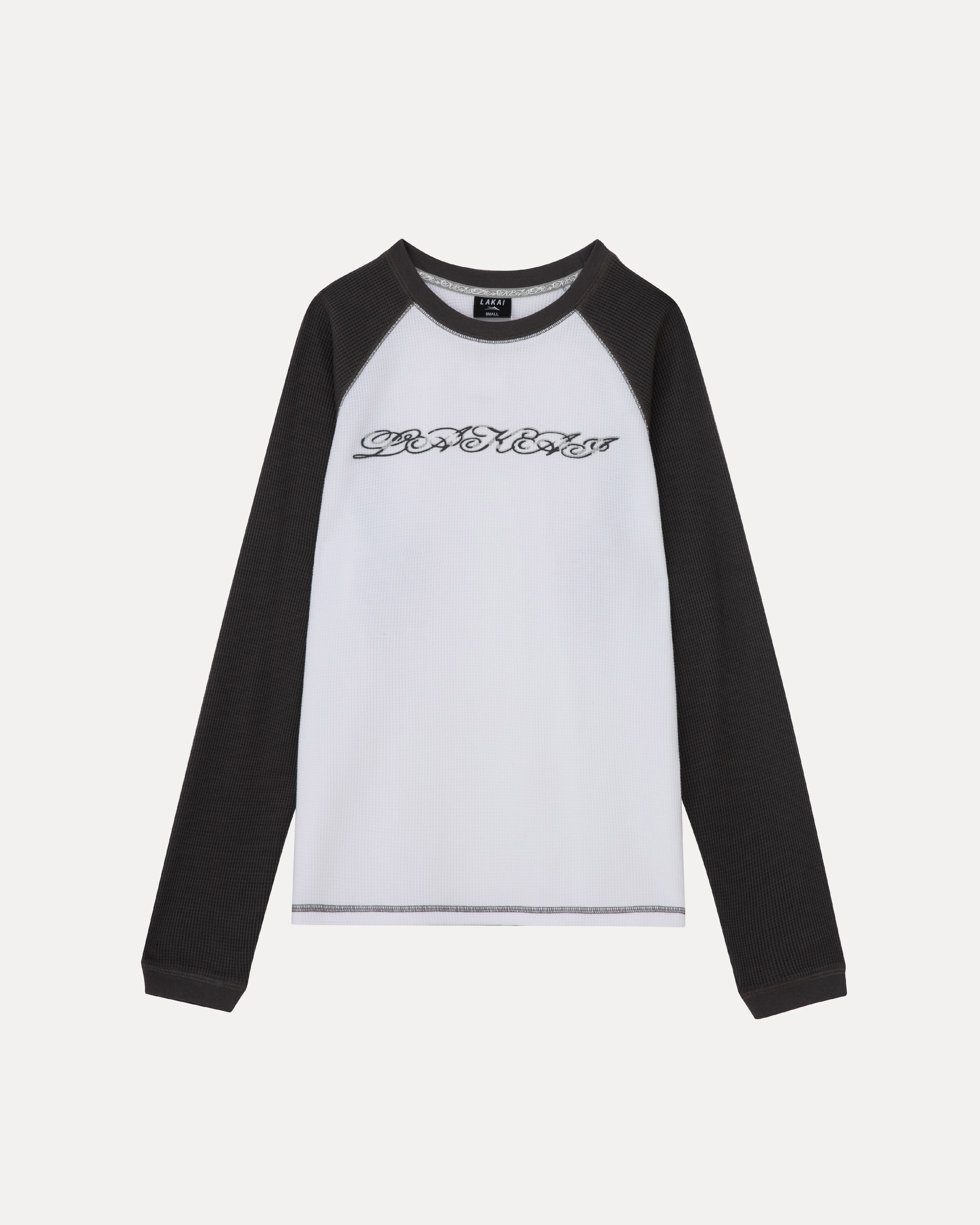 lakai-raglan-waffle-longsleeve-white-charcoal image 3