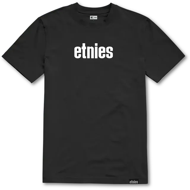 etnies-wordmark-tee-t-shirt-black-white image 1