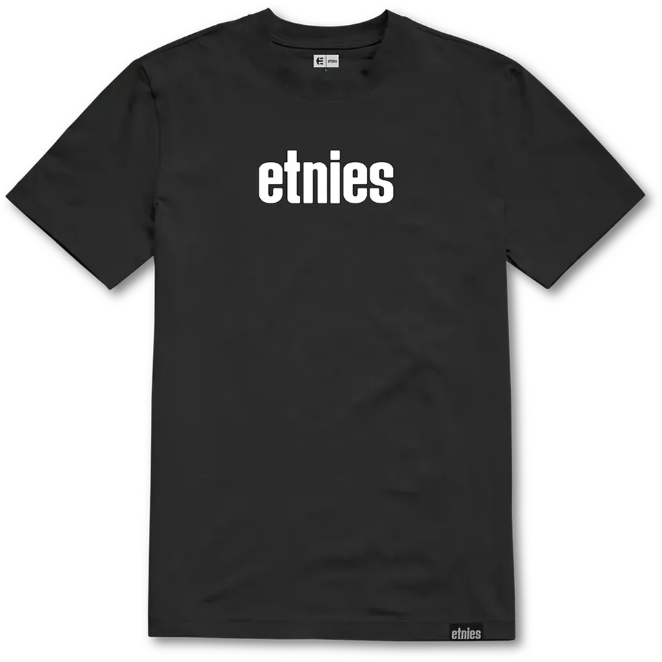 etnies-wordmark-tee-t-shirt-black-white image 1