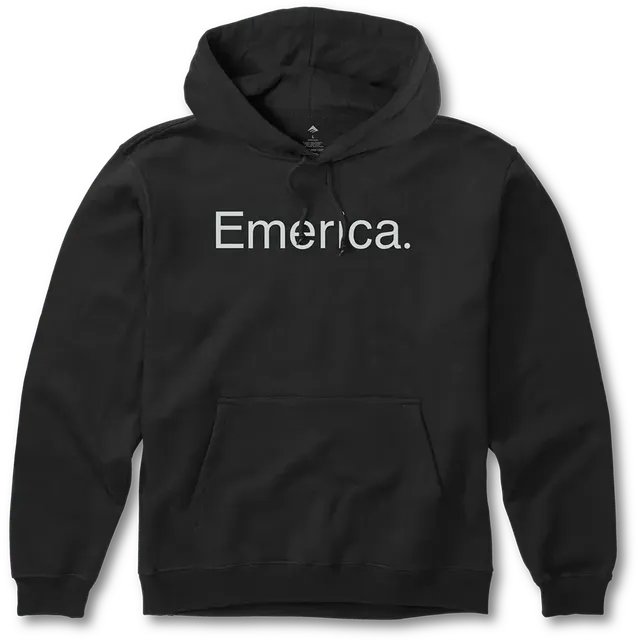 emerica-pure-logo-pullover-hoodie-black image 1