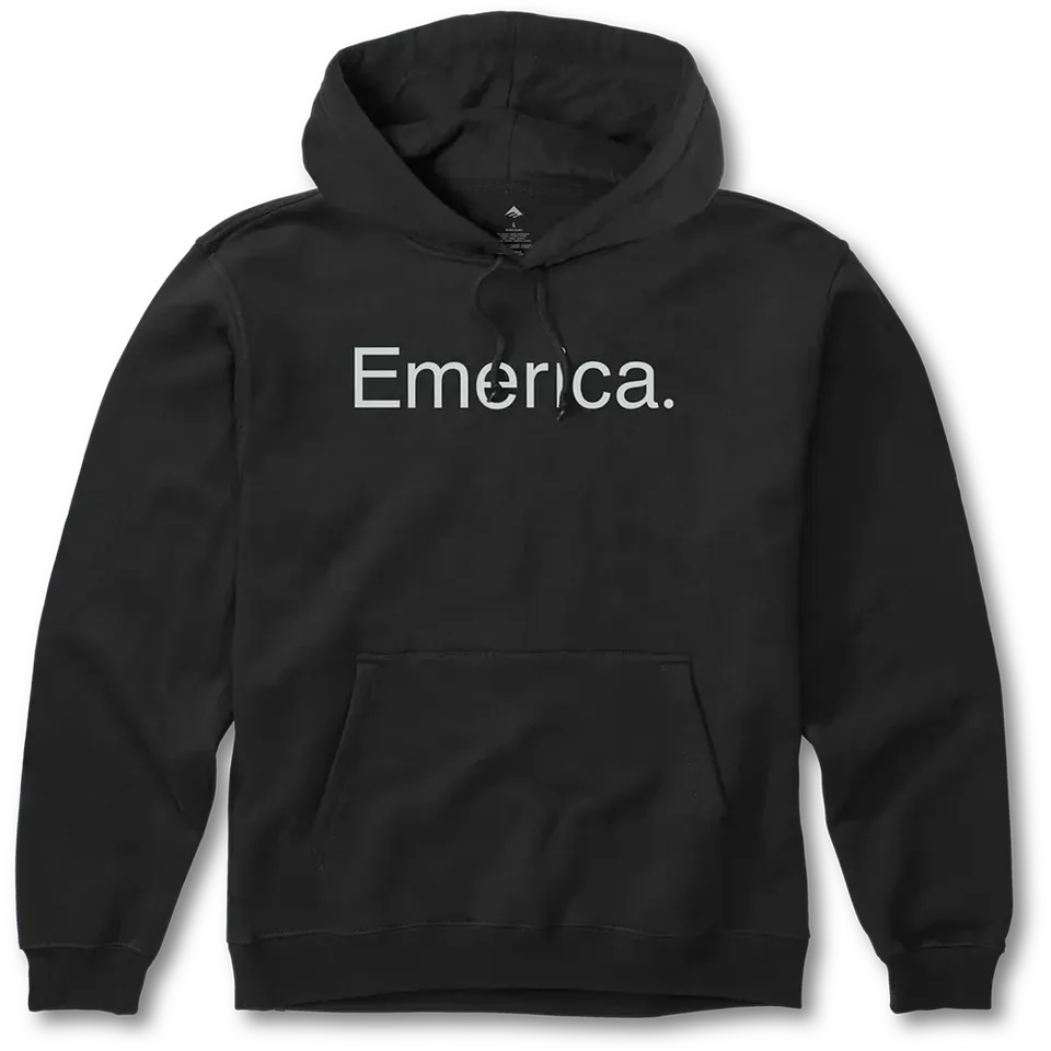 emerica-pure-logo-pullover-hoodie-black image 1