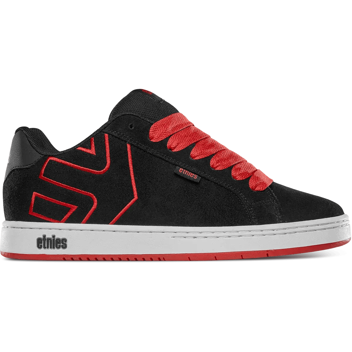 etnies-fader-skate-schuhe-black-red image 1