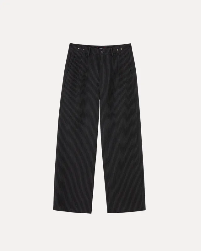 lakai-wide-leg-trousers-hose-grey-pinstripe image 1