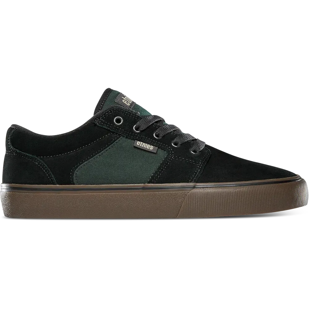 etnies-barge-ls-skate-schuhe-low-top-black-brown-green image 1