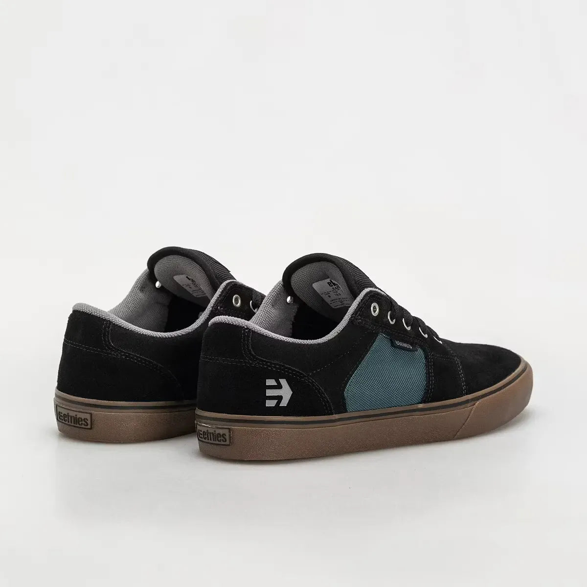 etnies-barge-ls-skate-schuh-low-top-black-teal image 8