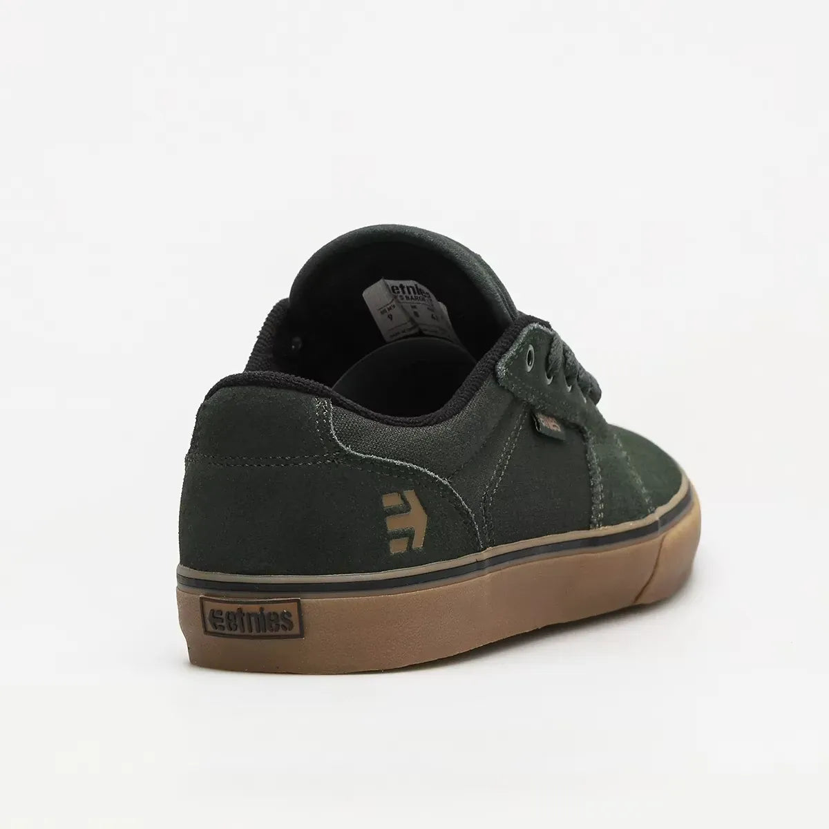 etnies-barge-ls-skate-schuh-low-top-green-gum image 5