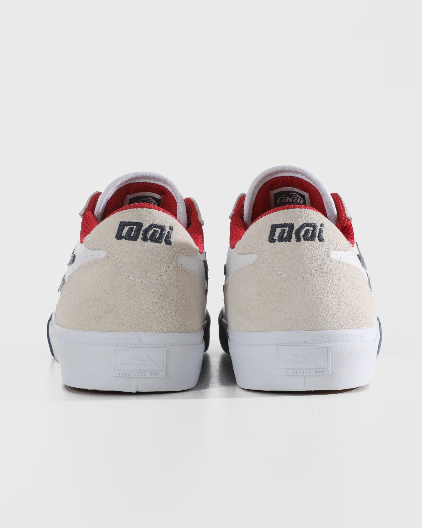 lakai-manchester-skate-schuh-white-suede-navy-perf image 6