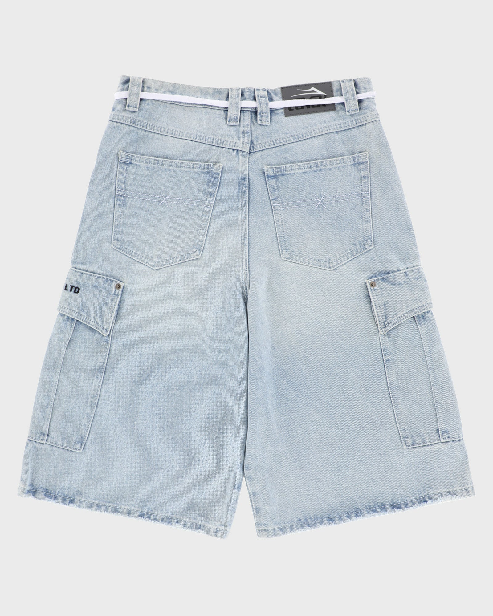 lakai-cargo-jumbo-jort-blue-wide-leg-jeansshorts image 3