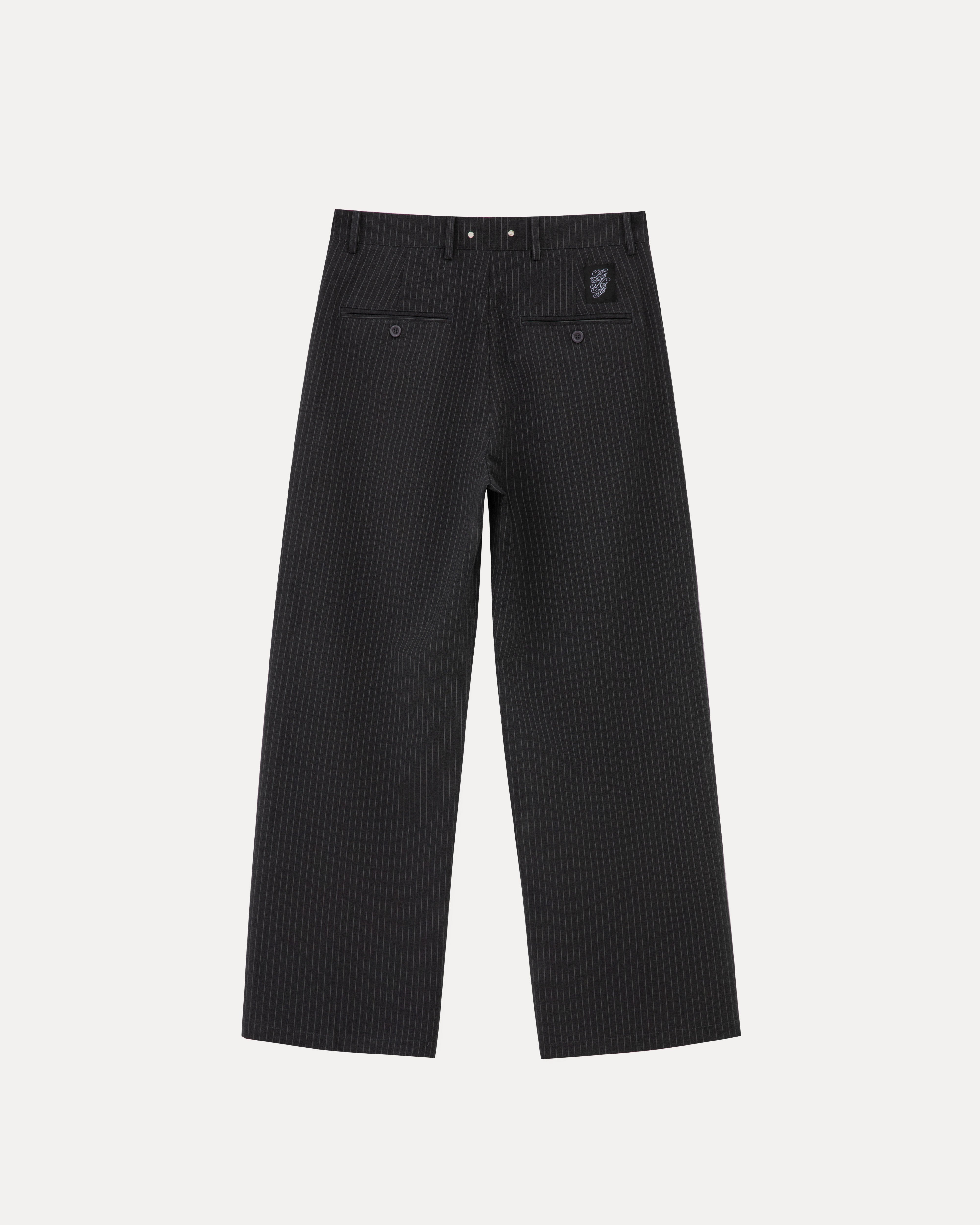 lakai-wide-leg-trousers-hose-grey-pinstripe image 2
