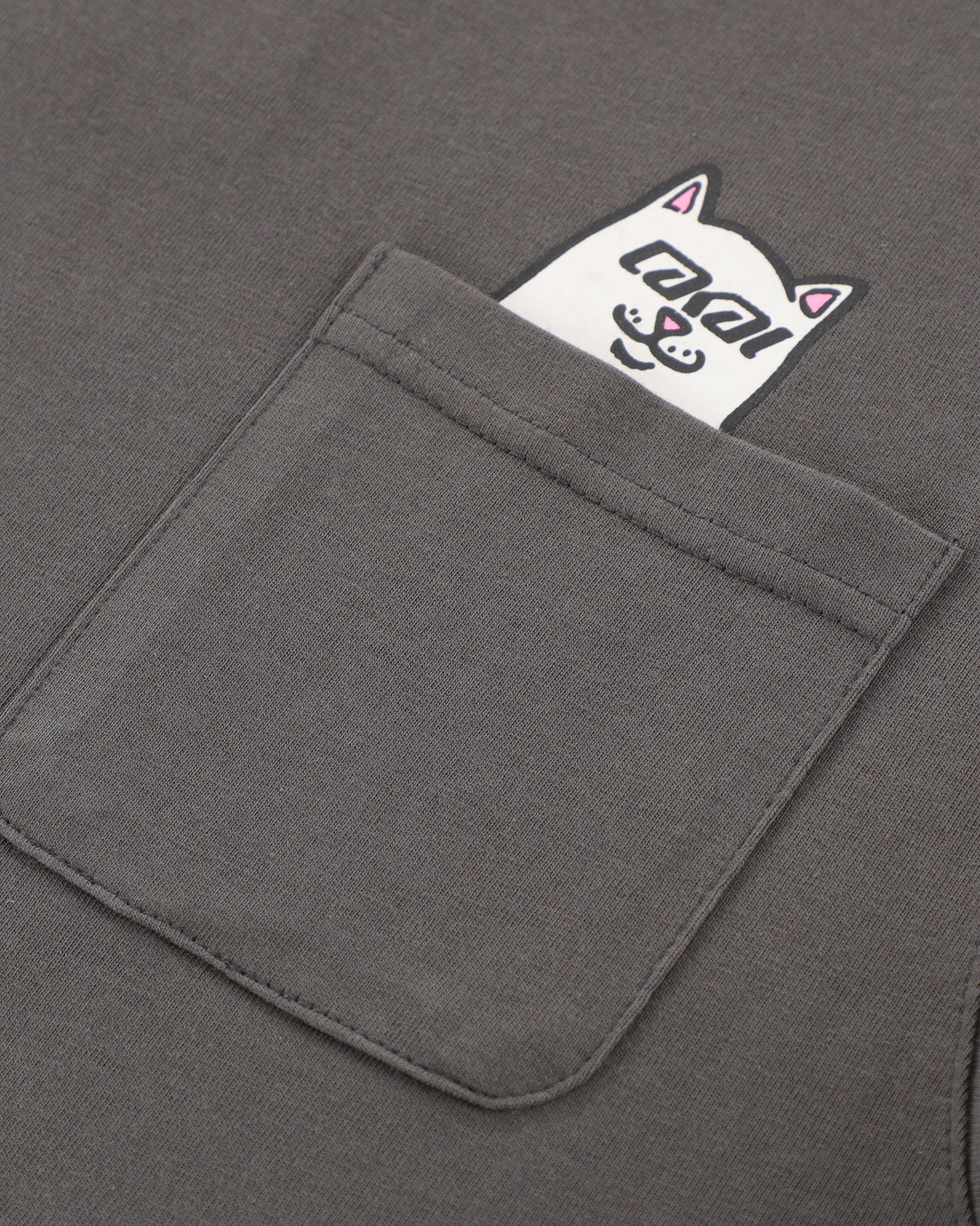 lakai-x-ripndip-lord-nerm-pocket-t-shirt-dark-grey image 2