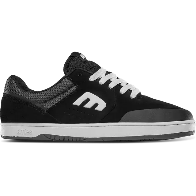 etnies-marana-og-skate-schuh-black-white-suede-synthetic image 1