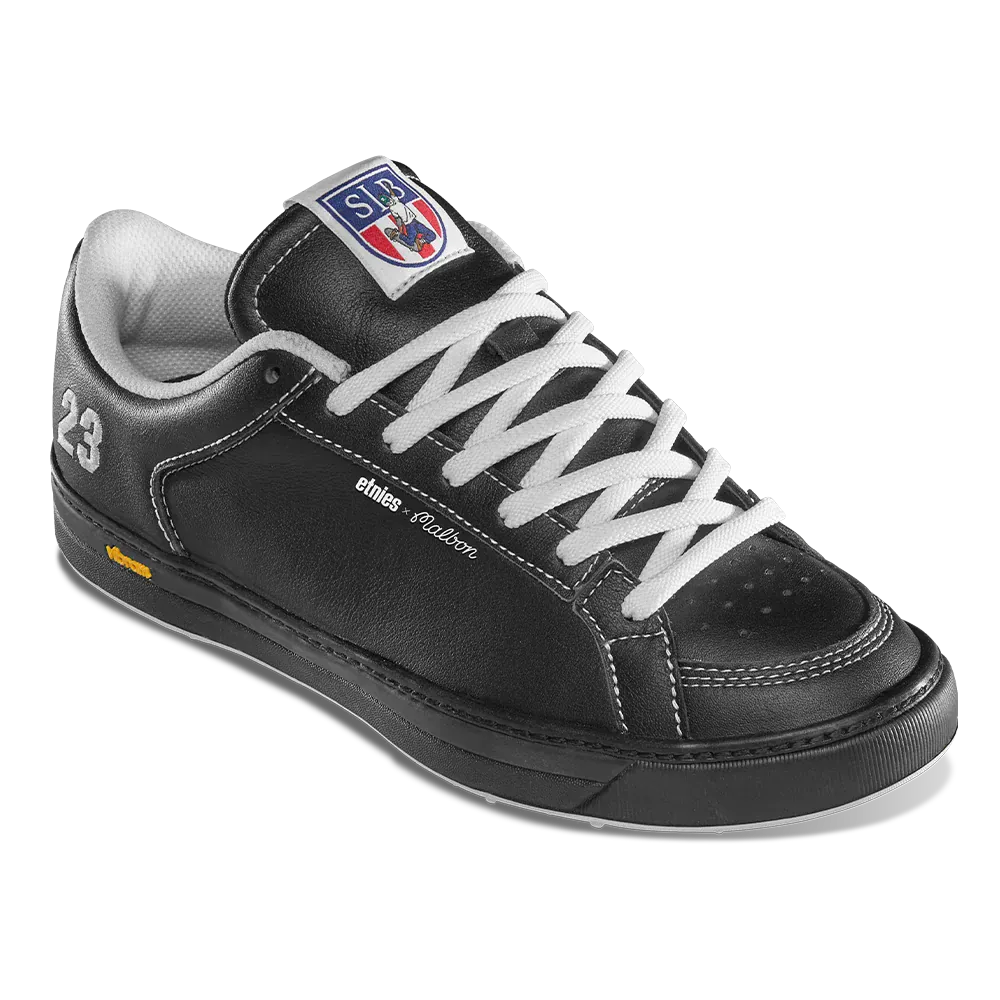 etnies-sal-23-x-malbon-skate-golfschuh-black-white image 4