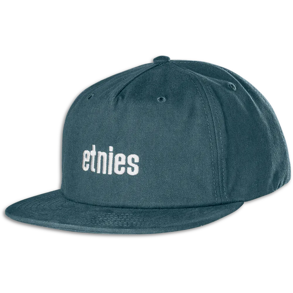 etnies-wordmark-embroidery-snapback-indigo image 1