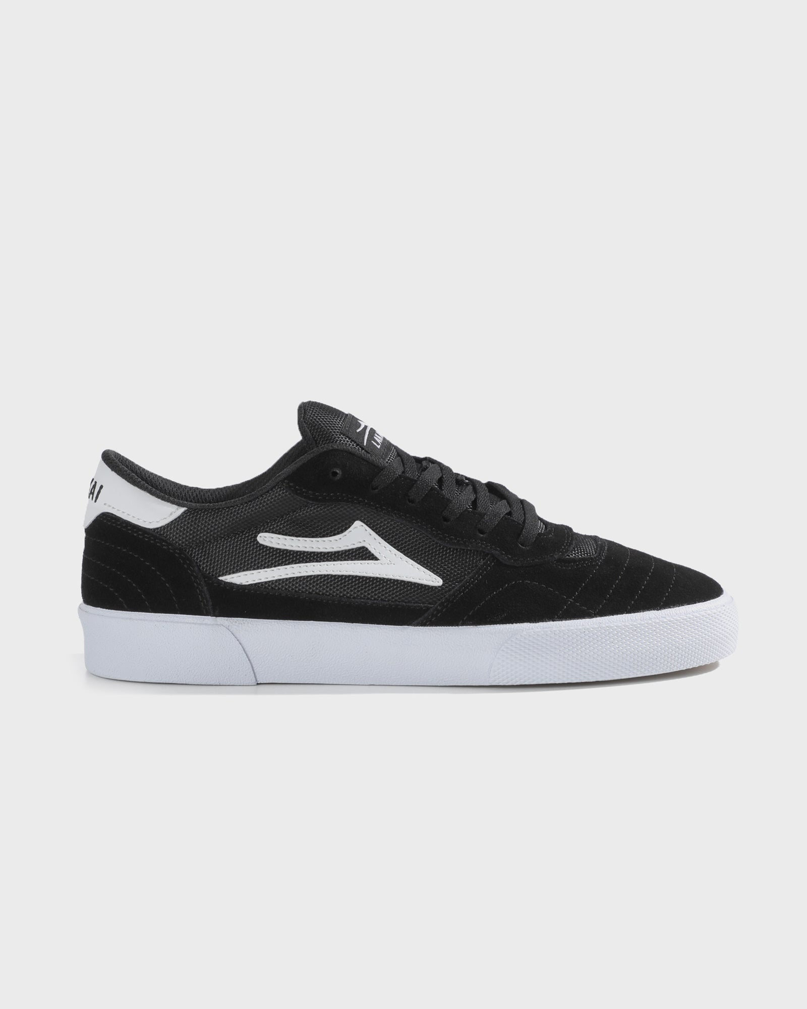 lakai-cambridge-skate-schuh-black-white-suede image 1