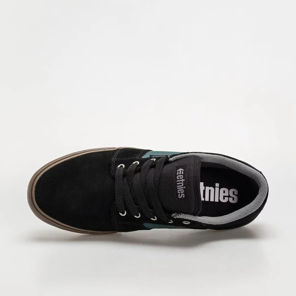 etnies-barge-ls-skate-schuh-low-top-black-teal image 4