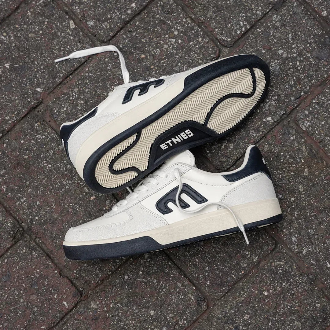 etnies-emerson-marshmallow-skate-schuh-cracked-leather image 2