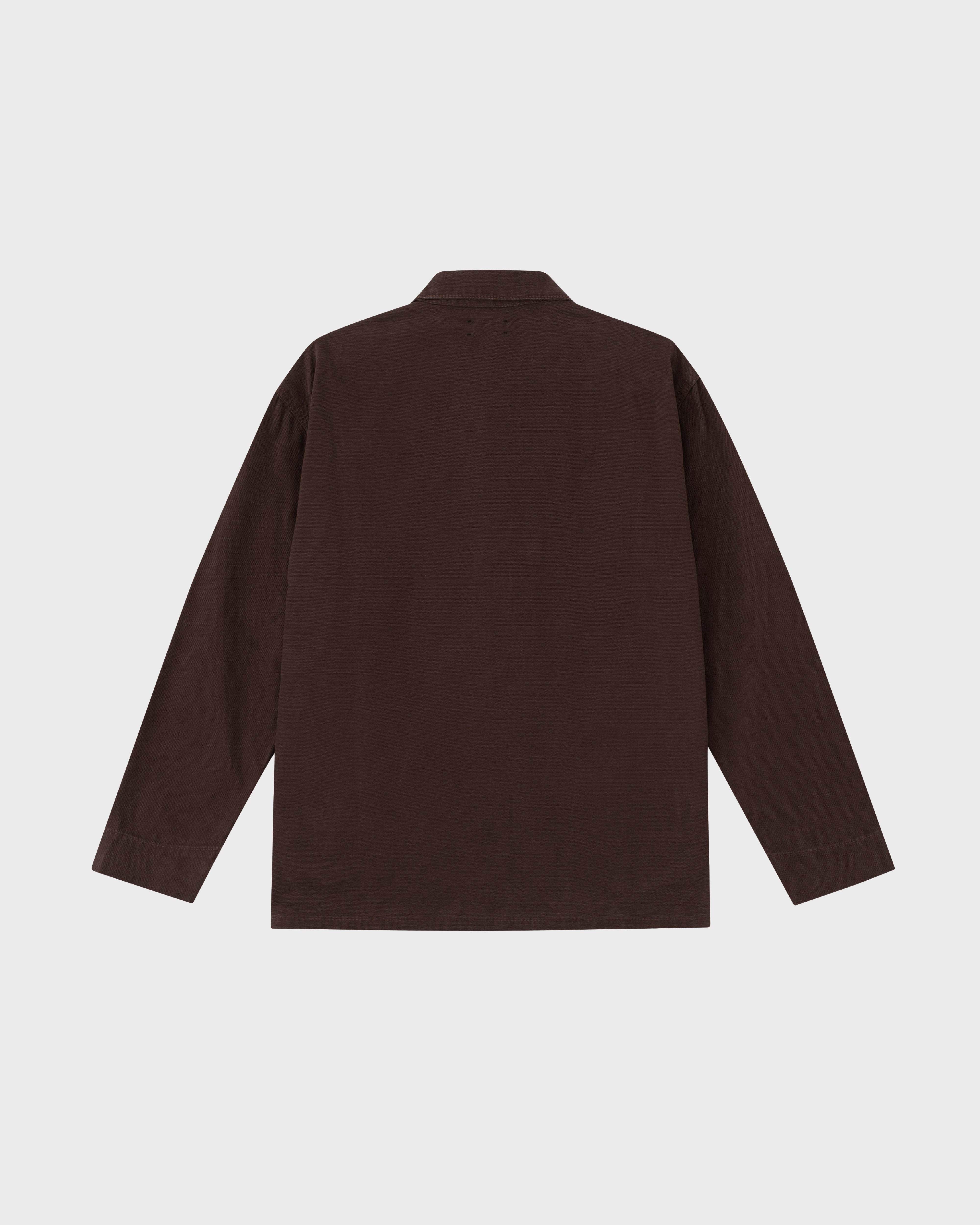 lakai-moleskin-chore-coat-dark-brown image 2