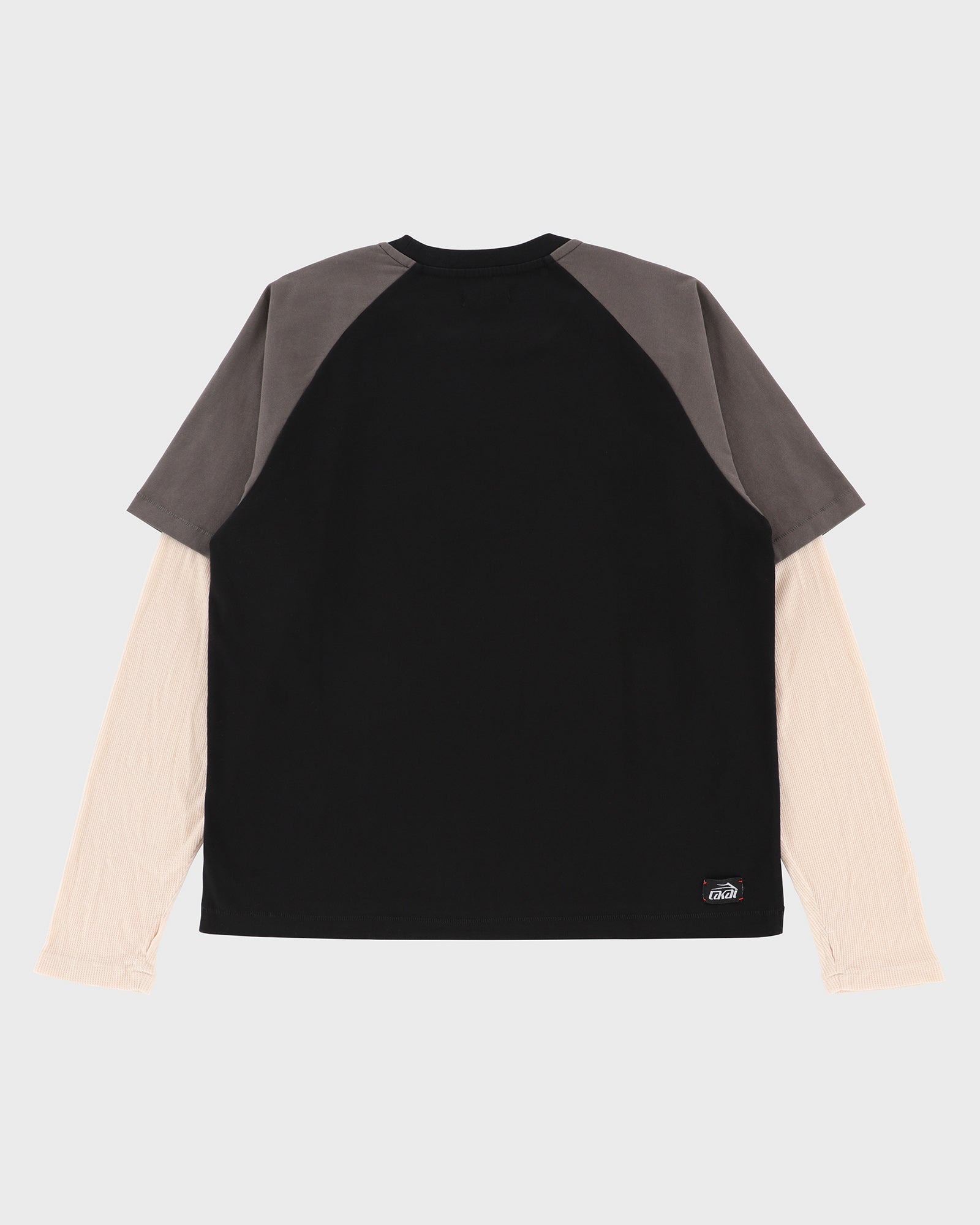 lakai-double-layer-raglan-longsleeve-schwarz-grau image 3