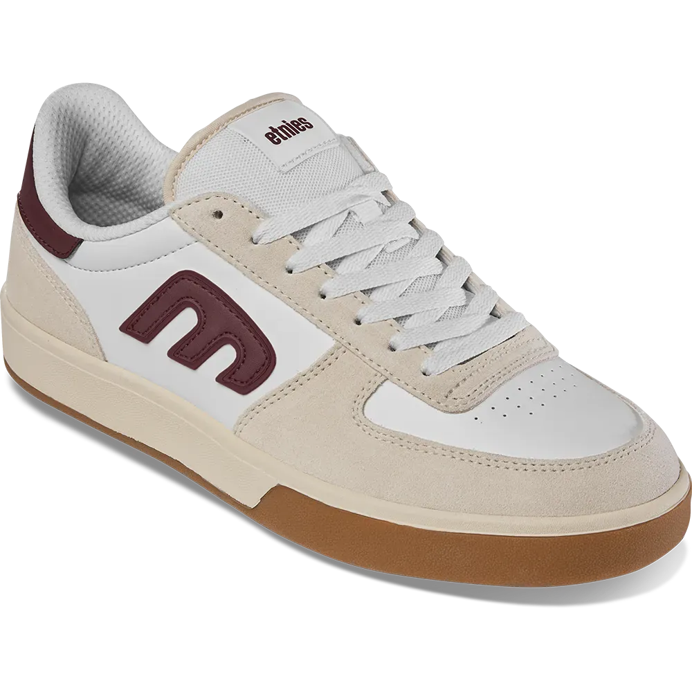 etnies-emerson-skate-schuhe-tan-white-suede-leder image 4