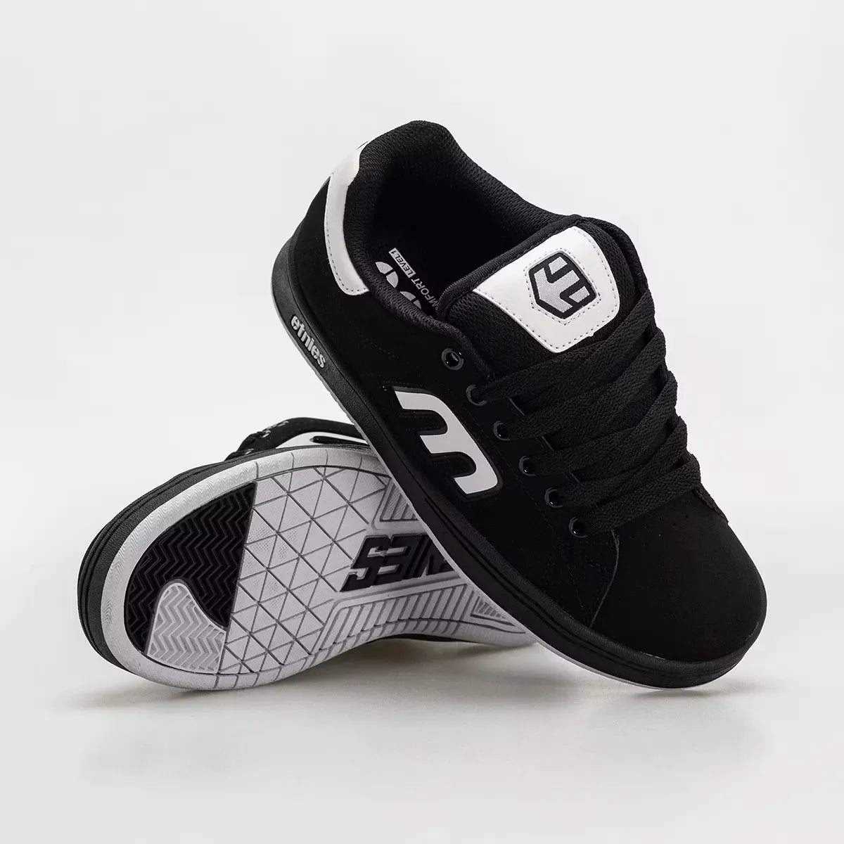 etnies-callicut-herren-skate-schuhe-schwarz-wei-schwarz image 2